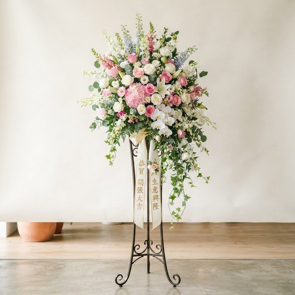 Contoh Standing Flower oleh Anzalia Florist